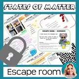 States of Matter Science Digital Escape Room Activity Midd