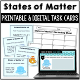 States of Matter Printable and Digital Task Cards