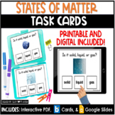 States of Matter | Science Task Cards | Solids , Liquids ,  Gas