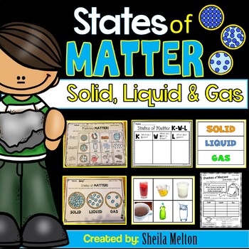 Preview of States of Matter (Solid, Liquid, Gas) Activities, Printables, Sorting Pictures