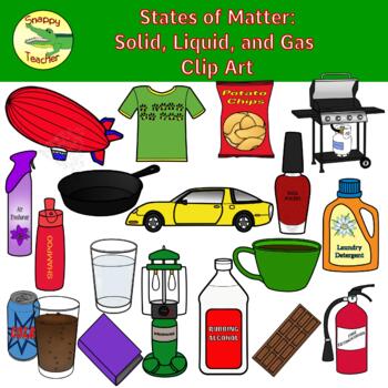 Preview of States of Matter: Solid, Liquid, and Gas Clip Art