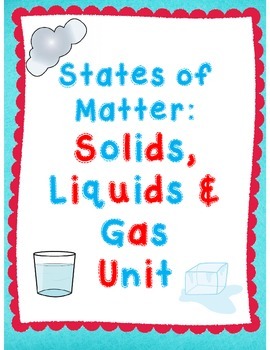 Preview of States of Matter: Solids, Liquids, & Gas Unit Printable & Digital