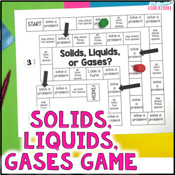 Preview of Solids Liquids Gases Game - States of Matter Activity - Science Review Center