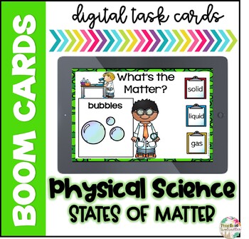 Preview of States of Matter Sort Boom Cards (Distance Learning)