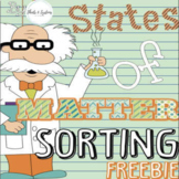 States of Matter Sort FREEBIE | Paper & Digital