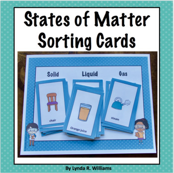 Preview of States of Matter Sorting Cards and Center Activities