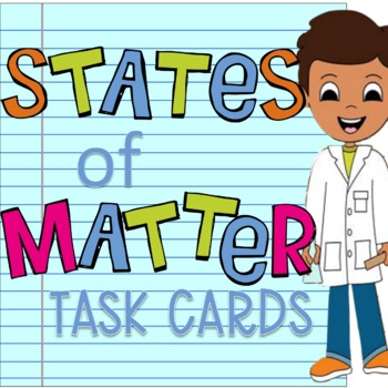 Preview of States of Matter Task Cards | Digital & Paper Versions