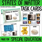 States of Matter Task Cards Special Education