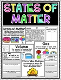 States of Matter Unit Science Activity Bundle- Solids, Liq