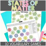 States of Matter Vocabulary Science Games