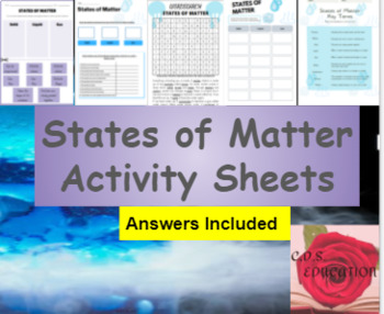 Preview of States of Matter Worksheets
