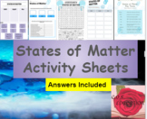 States of Matter Worksheets