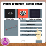 States of Matter and Changing States Choice Board with Hea