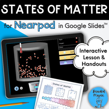 Preview of States of Matter for Nearpod in Google Slides | Interactive Lesson and Handouts