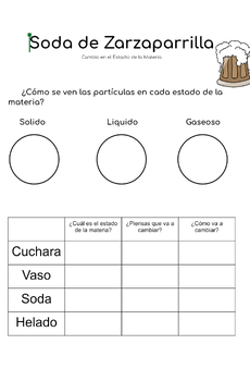 Preview of States of Matter in Spanish/ Estados de la Materia
