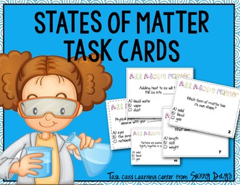 Preview of States of Matter task cards