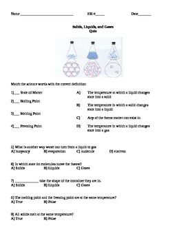 States Of Matter Quiz Solids Liquids Gases 3rd 5th Grade   Original 413760 1 