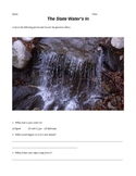 States of water / states of matter worksheets