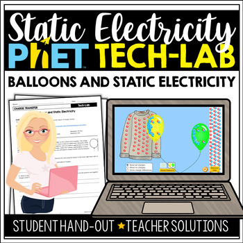 Preview of Static Electricity Tech-Lab (PhET Balloons and Static Electricity)