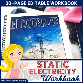 Preview of Static Electricity Workbook | Notes & Lesson for Physics & Physical Science Unit