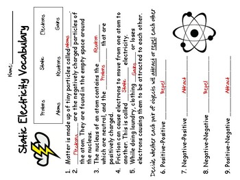 ks3 science homework pack 3 static electricity answer key