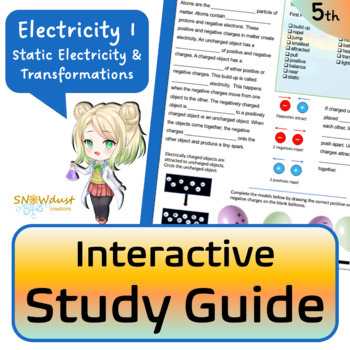 Preview of Static Electricity and Transformations - Florida Science Interactive Study Guide