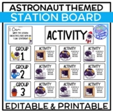 Station Rotation Board - EDITABLE Center Labels with an As
