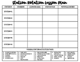 Station Rotation Lesson Planner