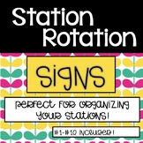 Station Rotation Sign Labels