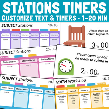 Preview of Station Rotation Timers for PowerPoint - Editable Templates
