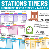 Station Rotation Timers for PowerPoint - Editable Templates