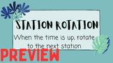 Station Rotation / Workshop Slides (editable) - Google Slides