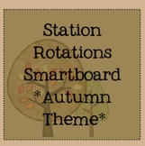 Station Rotations SmartBoard - Autumn Theme - Centers