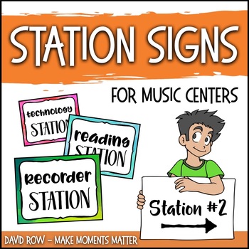 Preview of Station Signs for Music Centers - Elementary Music Learning Centers