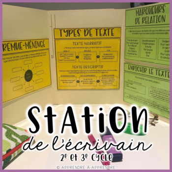 Preview of Station de l'écrivain - 2e et 3e cycle