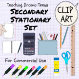 Stationary Clip Art Secondary Sketch Look