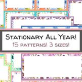 Stationery Template Back to School Newsletter Thank You Notes