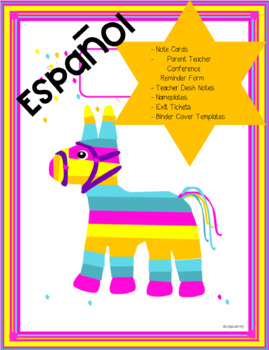 Colorful Stationery Spanish By Lollyslearning Tpt