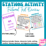 Stations Activity - Any Fictional Text - Includes Theme, C