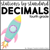 Stations by Standard Decimals Fourth Grade