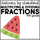 Stations by Standard Multiplying and Dividing Fractions Fi