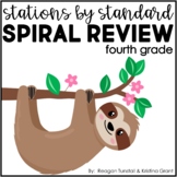 Stations by Standard Spiral Review Fourth Grade