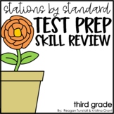 Stations by Standard Test Prep Skill Review Third Grade