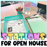 Stations for Open House or Meet the Teacher | Editable | B