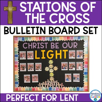 Preview of Stations of the Cross Bulletin Board | Ash Wednesday | Lent