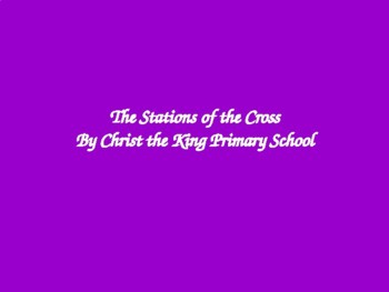 Preview of Stations of the Cross Catholic Two Powerpoints images and Blanks for drawing