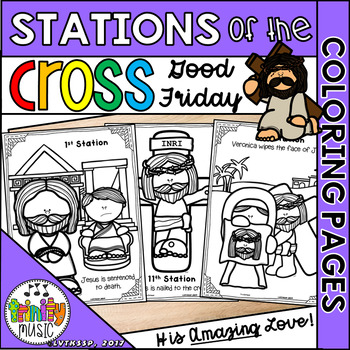Catholic Coloring Pages - Stations of the Cross - Bundle of 14 - Lent  Activity for Kids - Printable Coloring Pages - Digital - PDF