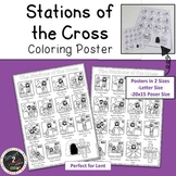 Stations of the Cross - Coloring Poster