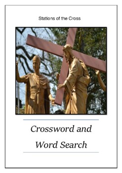 Preview of Stations of the Cross - Crossword Puzzle and Word Search Bell Ringer