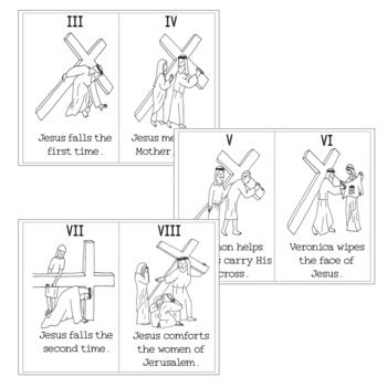 Download Stations Of The Cross Mini Book And Coloring Book Lent Tpt